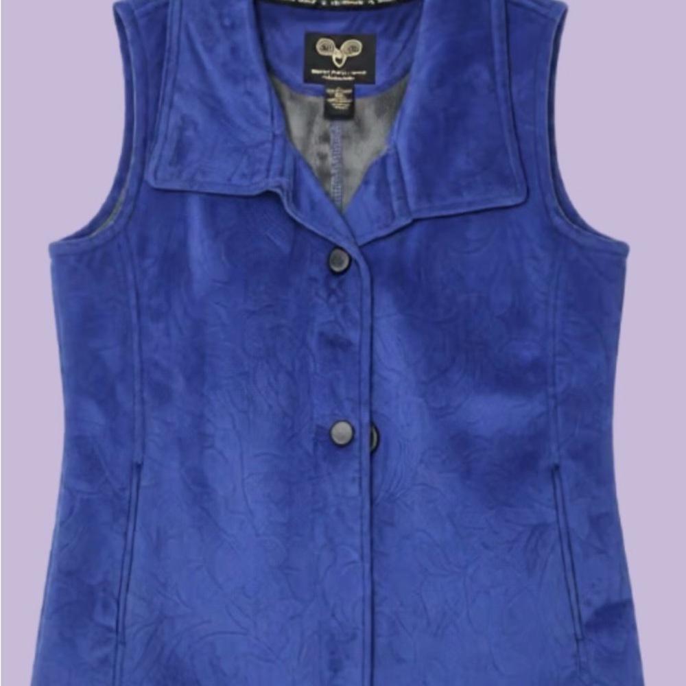 Mystic Women's Royal Blue Sleeveless Button Vest